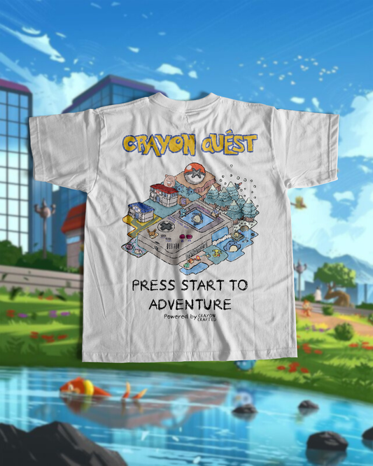 CRAYON QUEST (WHITE T)