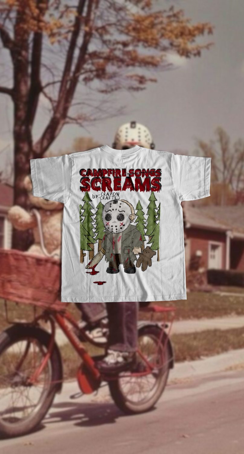 CAMPFIRE SCREAMS (WHITE T)