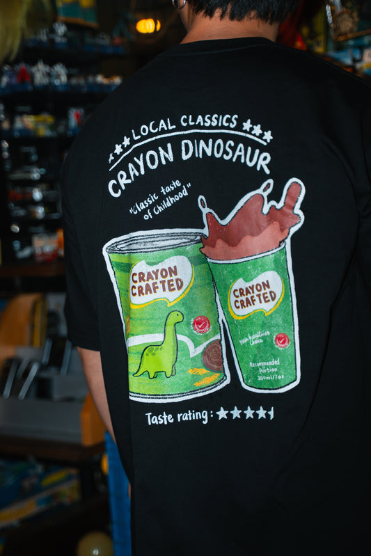 CRAYON DINOSAUR (BLACK T)