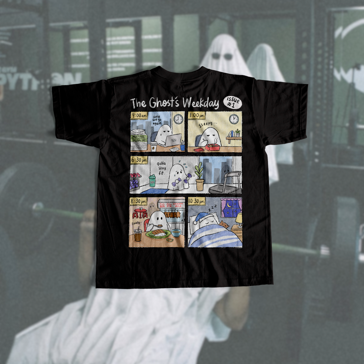 GHOST'S WEEKDAY (BLACK T)