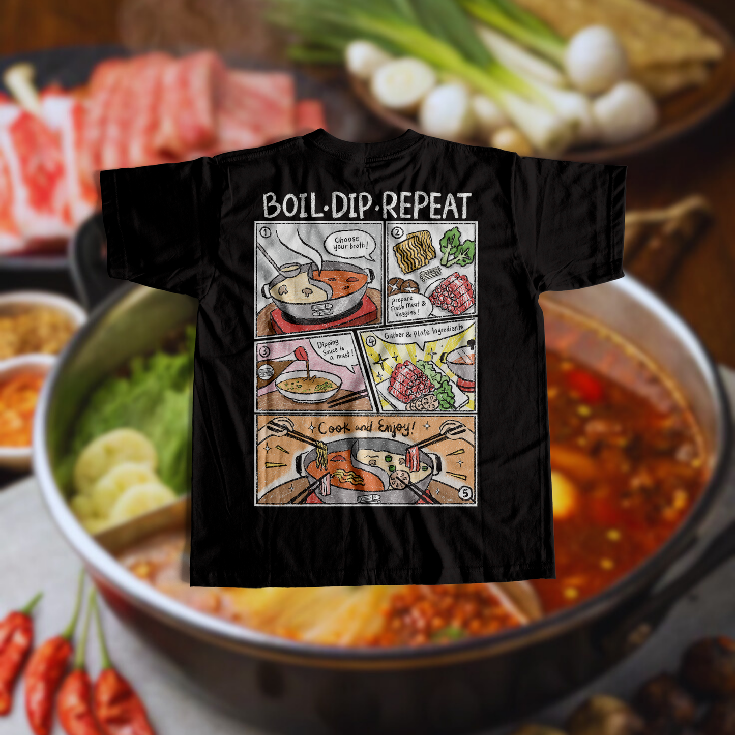 HOTPOT COMIC (BLACK T)