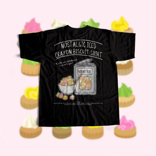 ICED CRAYON BISCUIT (BLACK T)