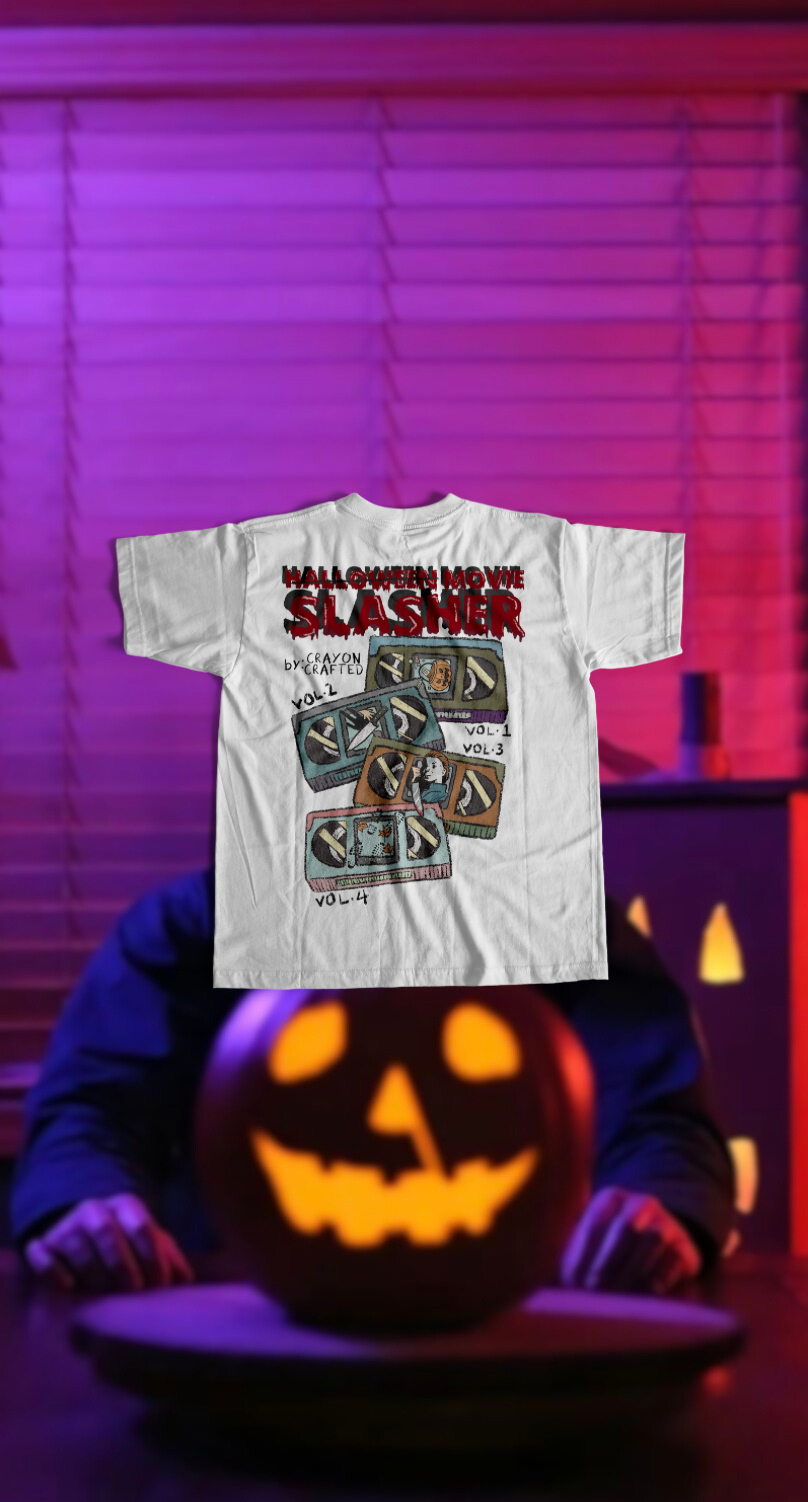 SLASHER MOVIE (WHITE T)