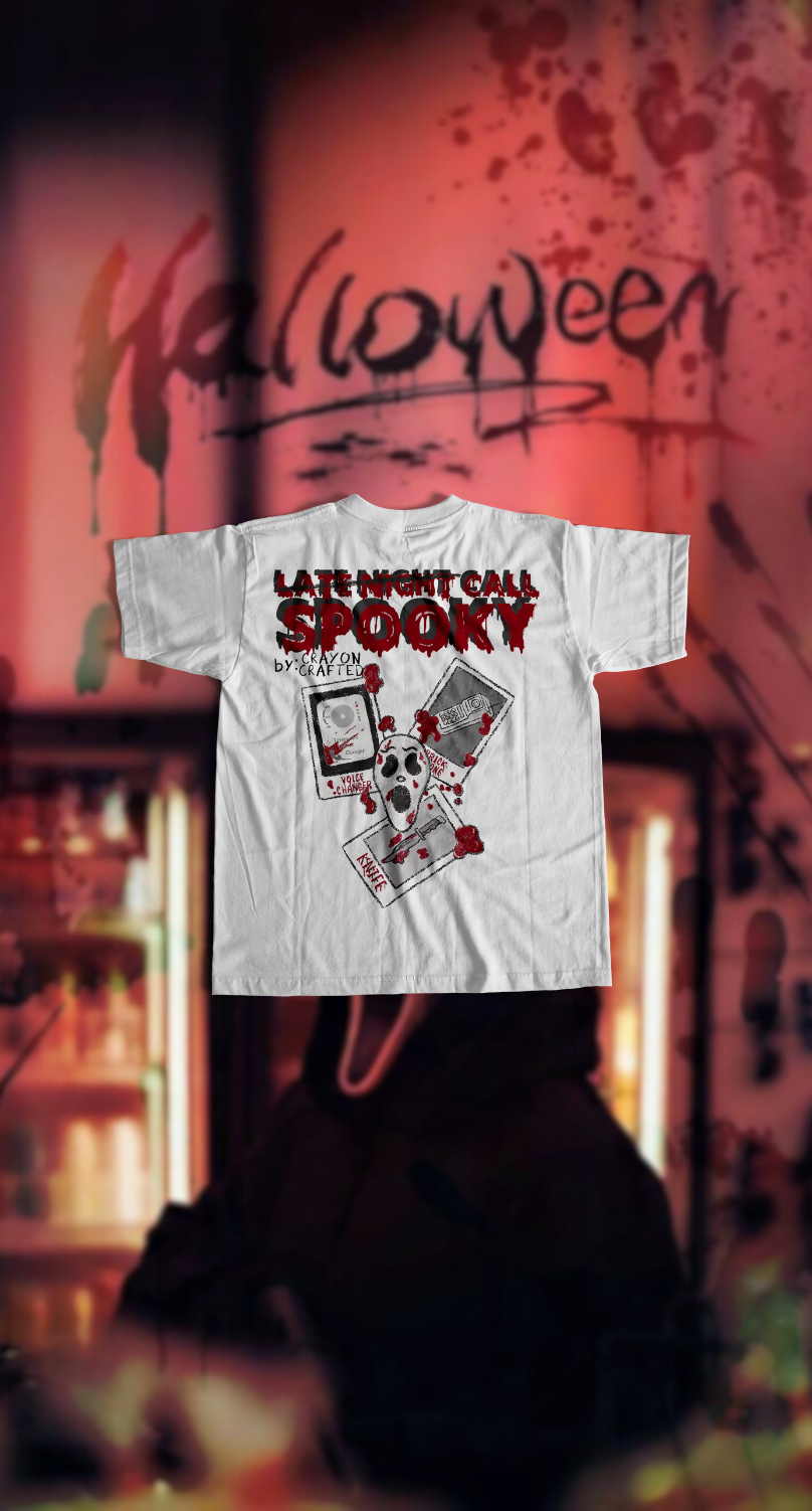 SPOOKY CALL (WHITE T)