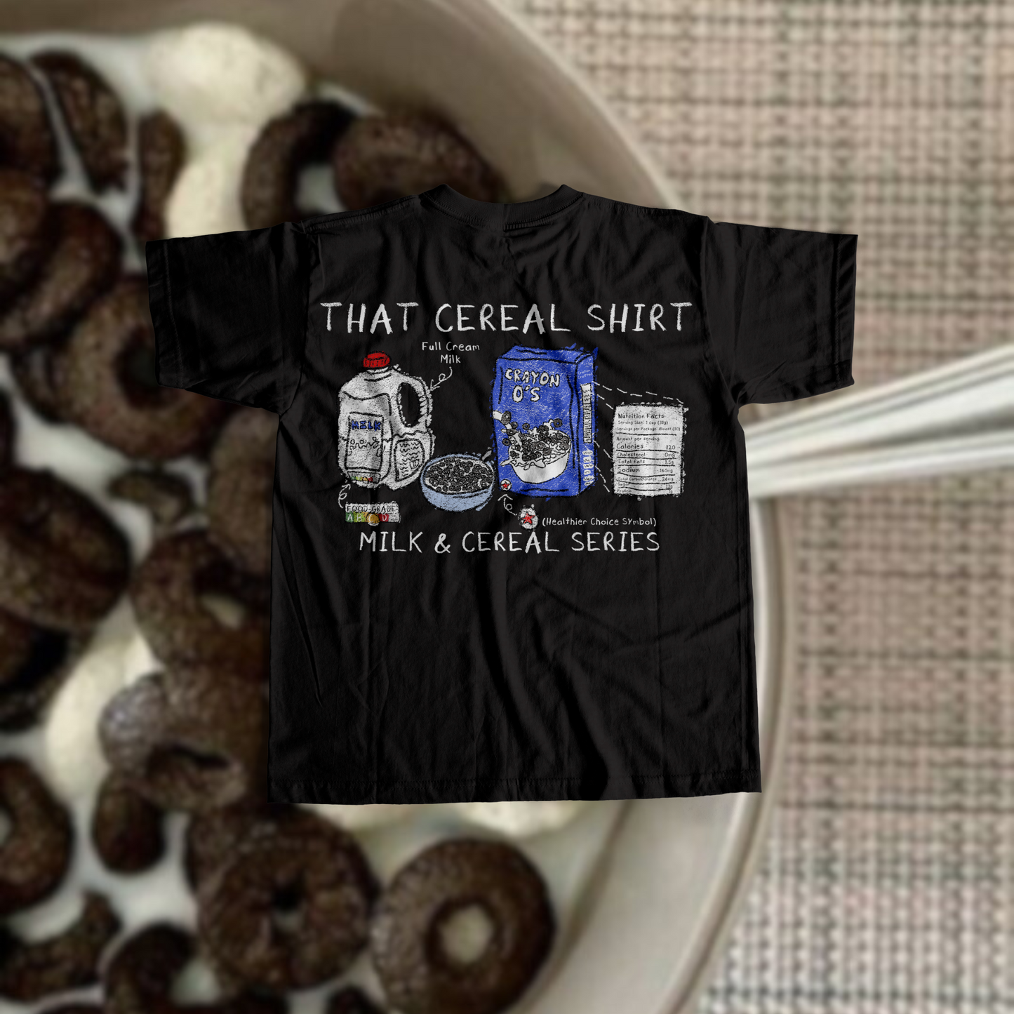 CRAYON O's (BLACK T)