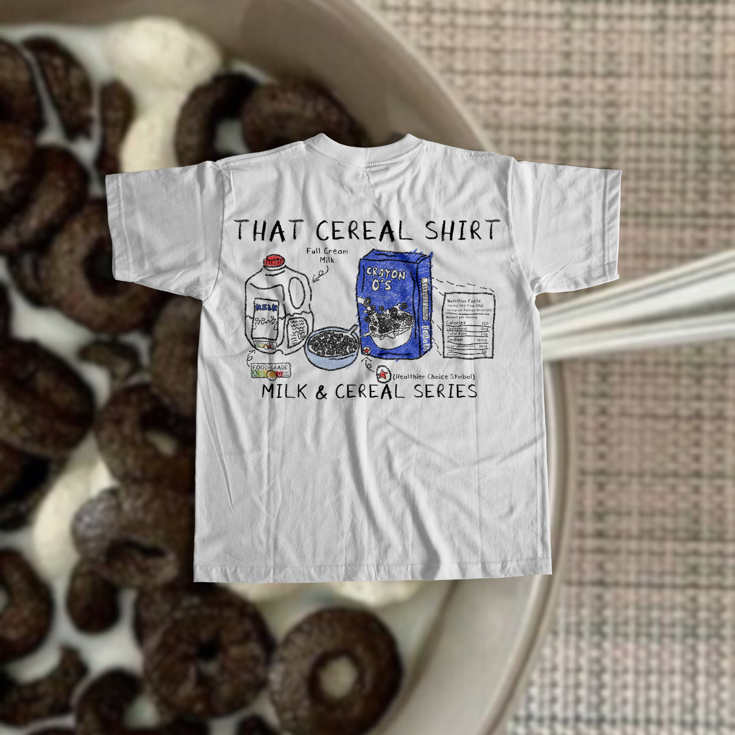 CRAYON O's (WHITE T)