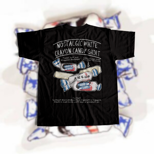 WHITE CRAYON CANDY (BLACK T)