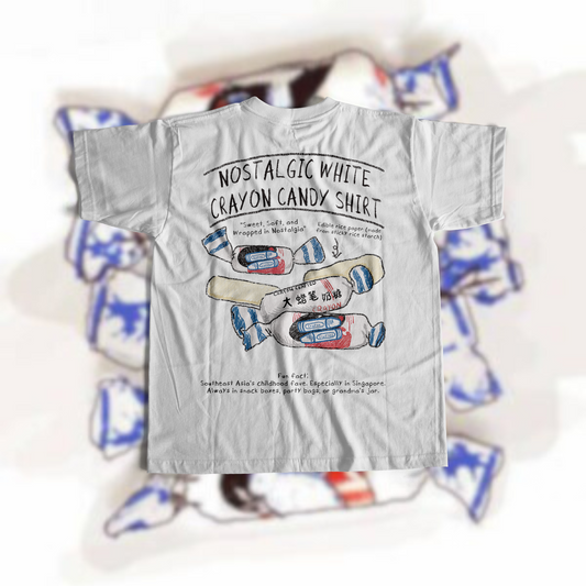 WHITE CRAYON CANDY (WHITE T)