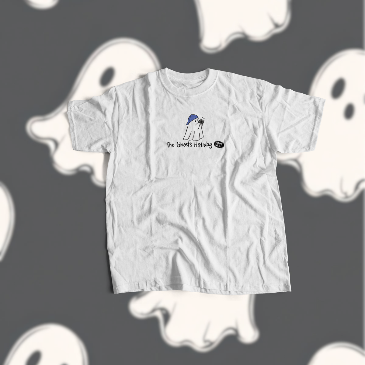 GHOST'S HOLIDAY (WHITE T)