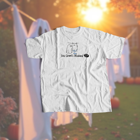 GHOST'S WEEKEND (WHITE T)