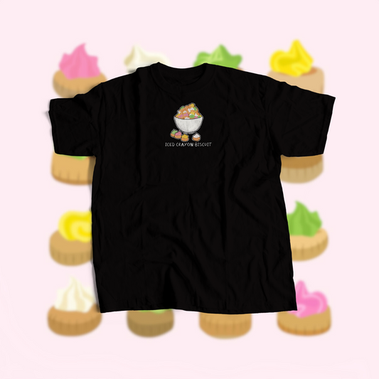 ICED CRAYON BISCUIT (BLACK T)