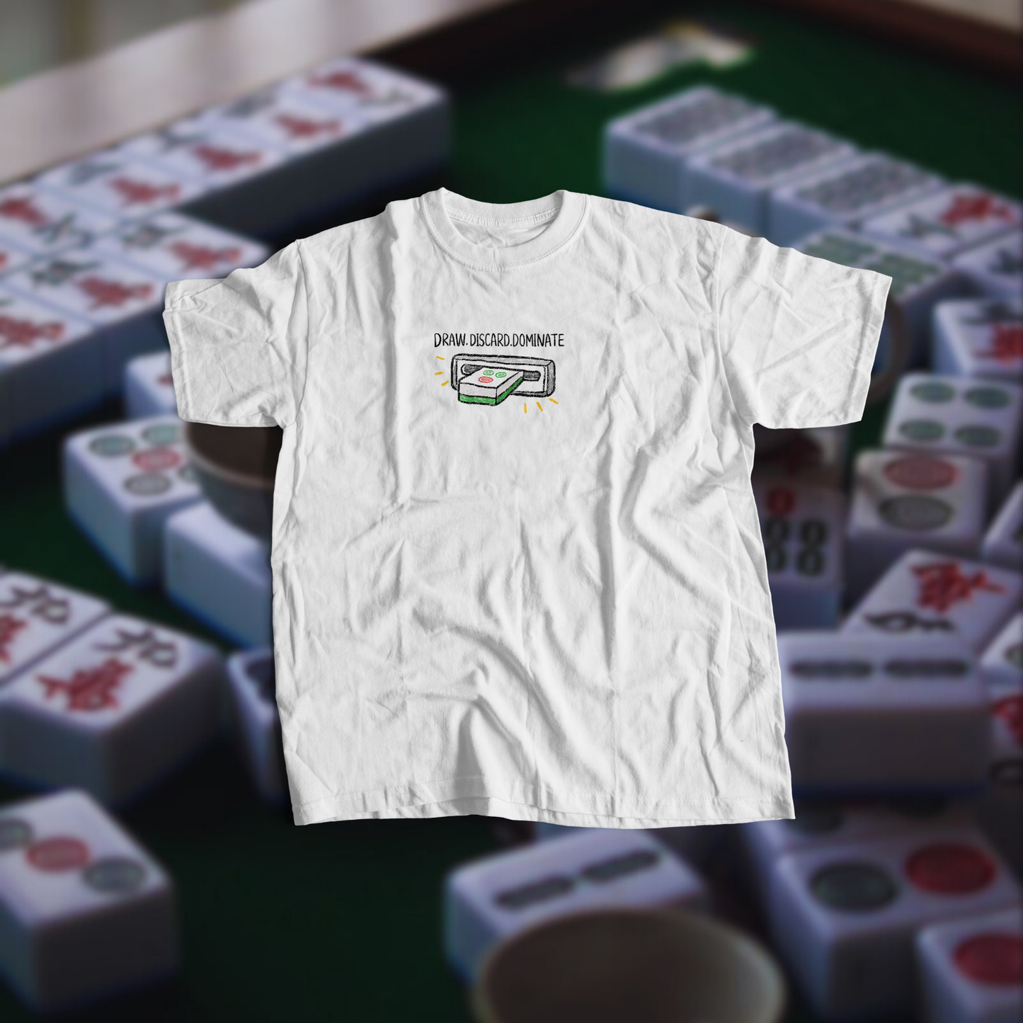 MAHJONG ARCADE (WHITE T)