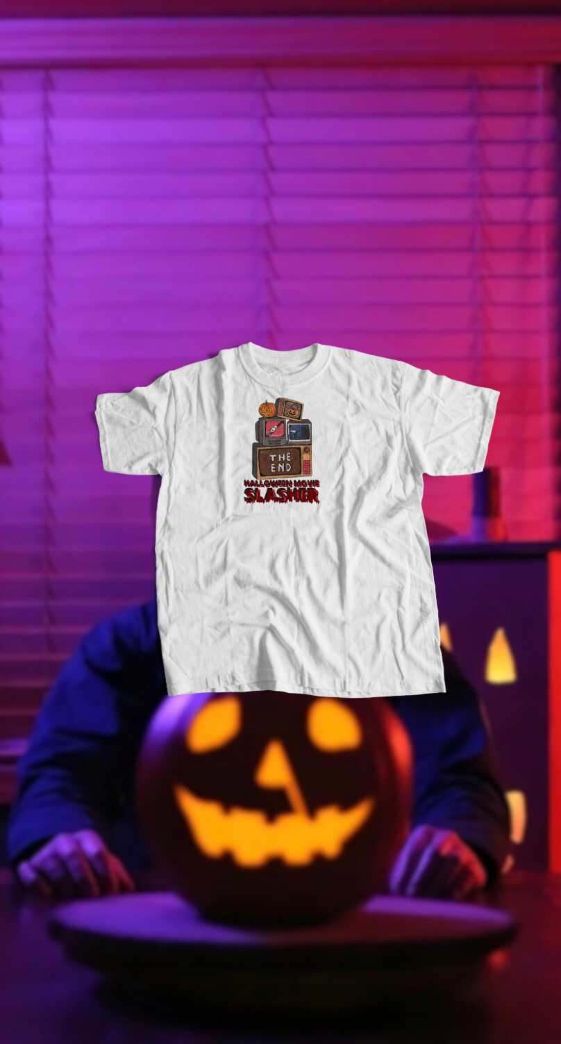 SLASHER MOVIE (WHITE T)