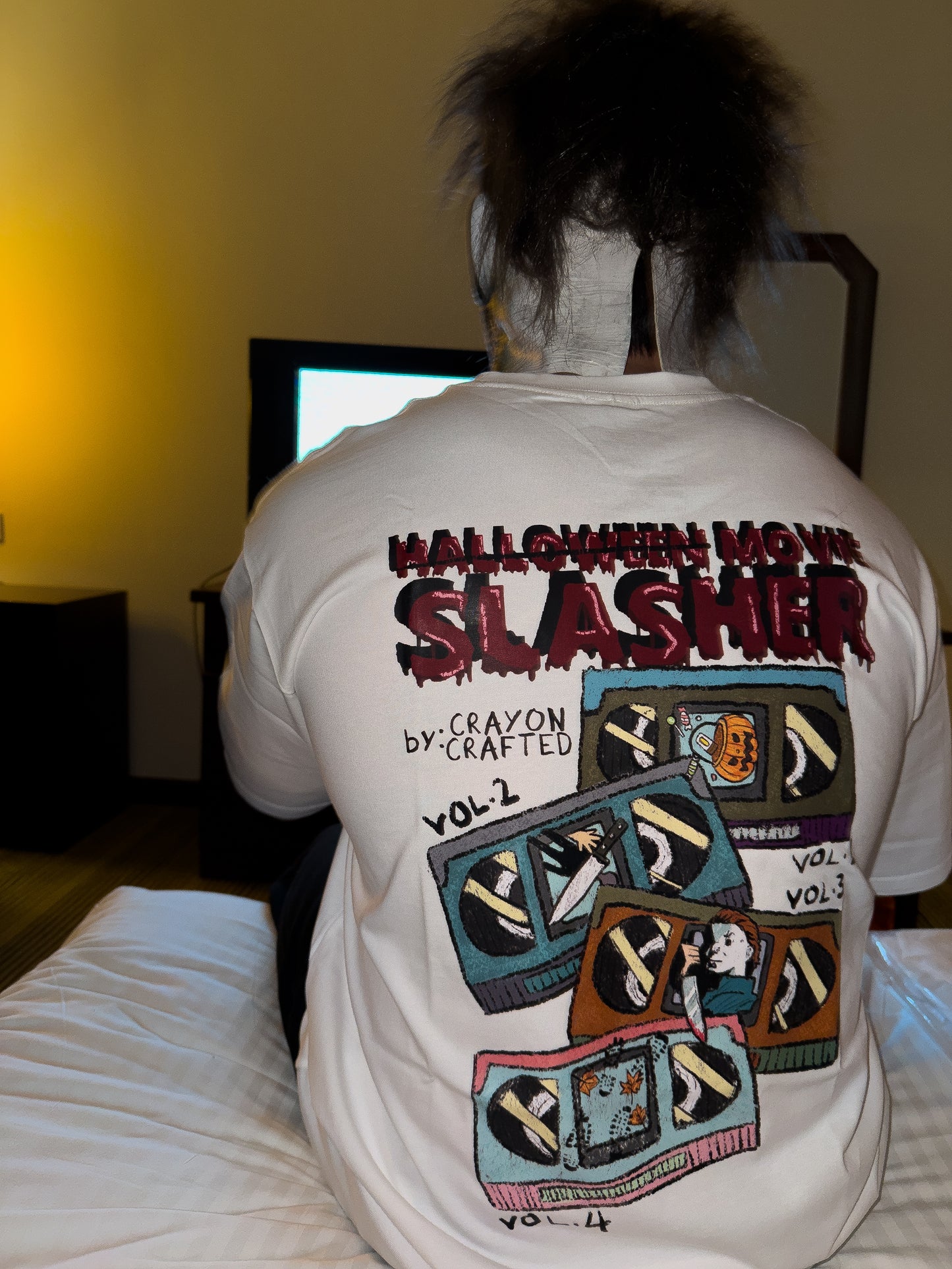 SLASHER MOVIE (WHITE T)