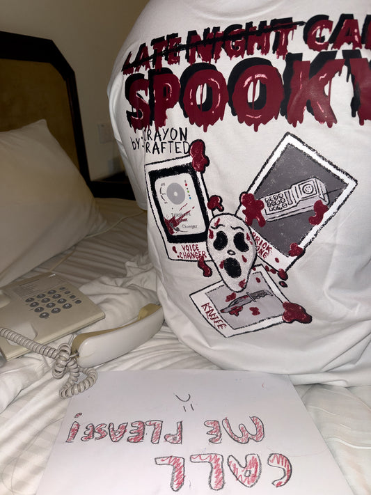 SPOOKY CALL (WHITE T)