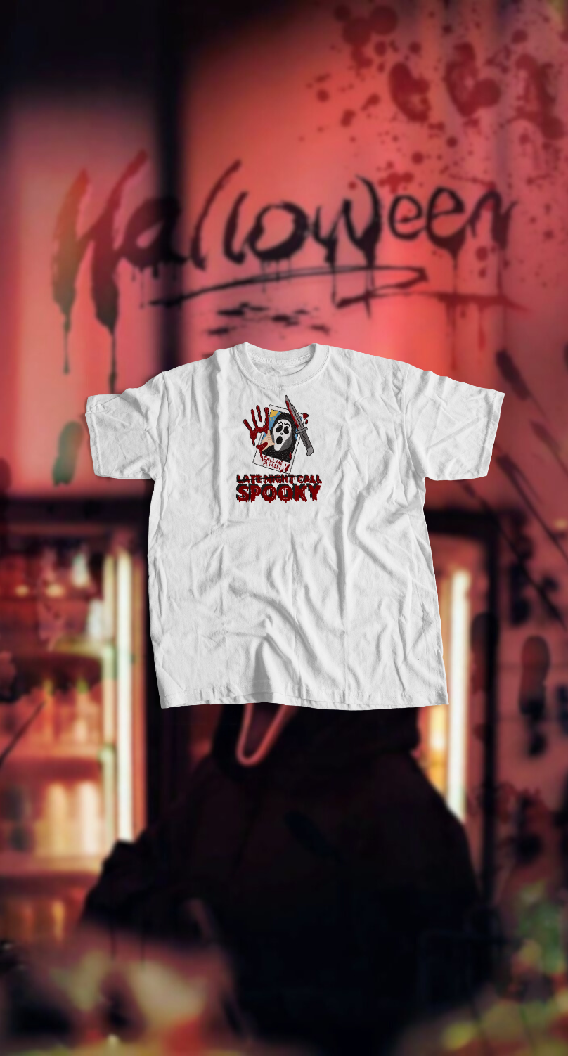 SPOOKY CALL (WHITE T)