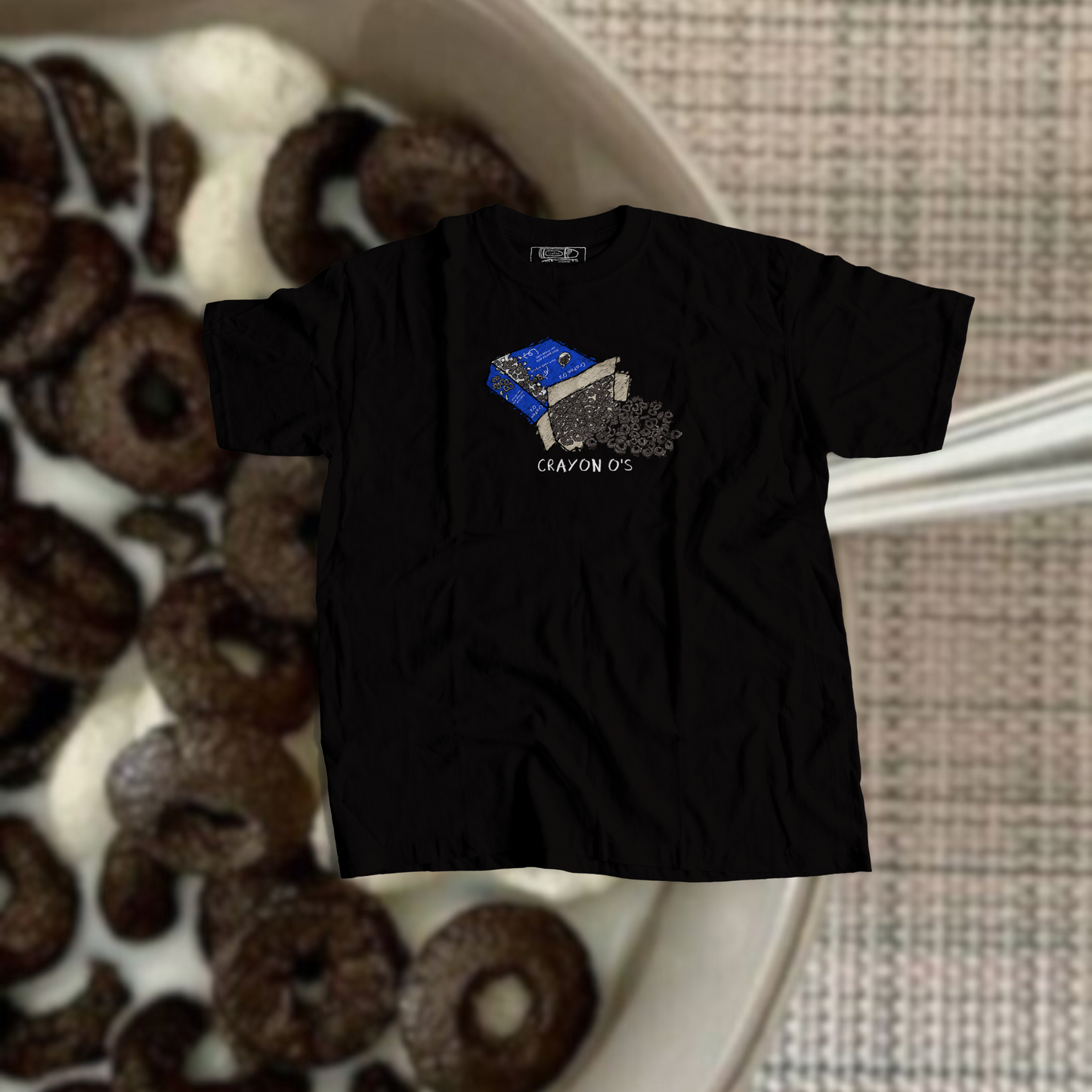 CRAYON O's (BLACK T)