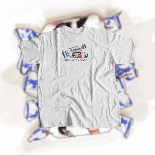 WHITE CRAYON CANDY (WHITE T)